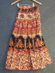 Cotton wrap around skirts from the 60's everybody still loves them today